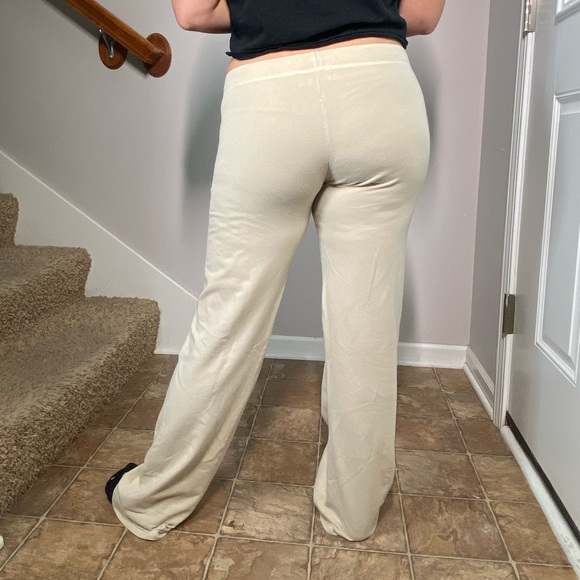 Women’s Y2K Juicy couture Small Tan Used cotton Sweatpants Down Dog Couture - Picture 13 of 13